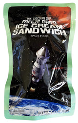 LuvyDuvy Freeze-Dried 2 Neapolitan Ice Cream Sandwiches (Chocolate-Vanilla-Strawberry) & 2 Mint Chocolate Chip | 4 Pack Total