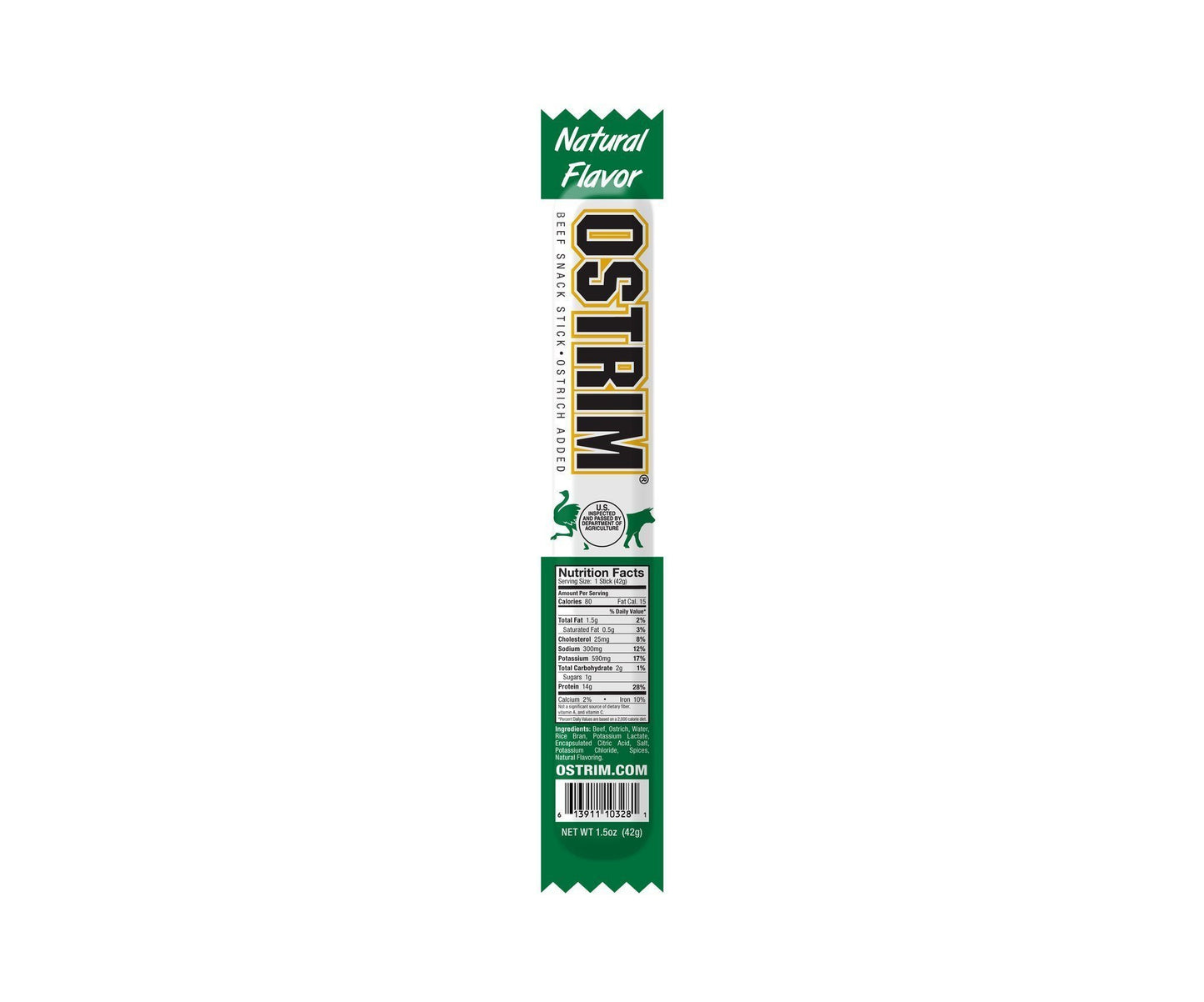 Protos Foods Ostrim Natural - 10 Sticks