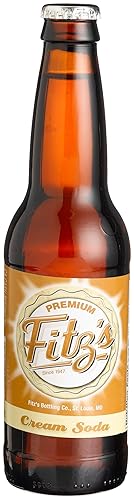 Fitz's CREAM SODA OF St. LOUIS MISSOURI - "It's creamy under the friendship arch", 12-Ounce Glass Bottle (Pack of 12)