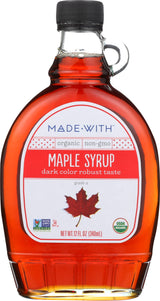 Made With Organic Syrup Maple Grade A Dark, 12 oz