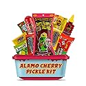 Alamo Cherry Pickle Kit, Mexican Candy Mix Ready to make the Famous TikTok Trend, Includes Original Alamo Dill Pickle, Baby Lucas, Lucas Gusano