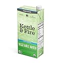 Kettle & Fire Organic Vegetable Cooking Broth Low Sodium, 32 Ounce
