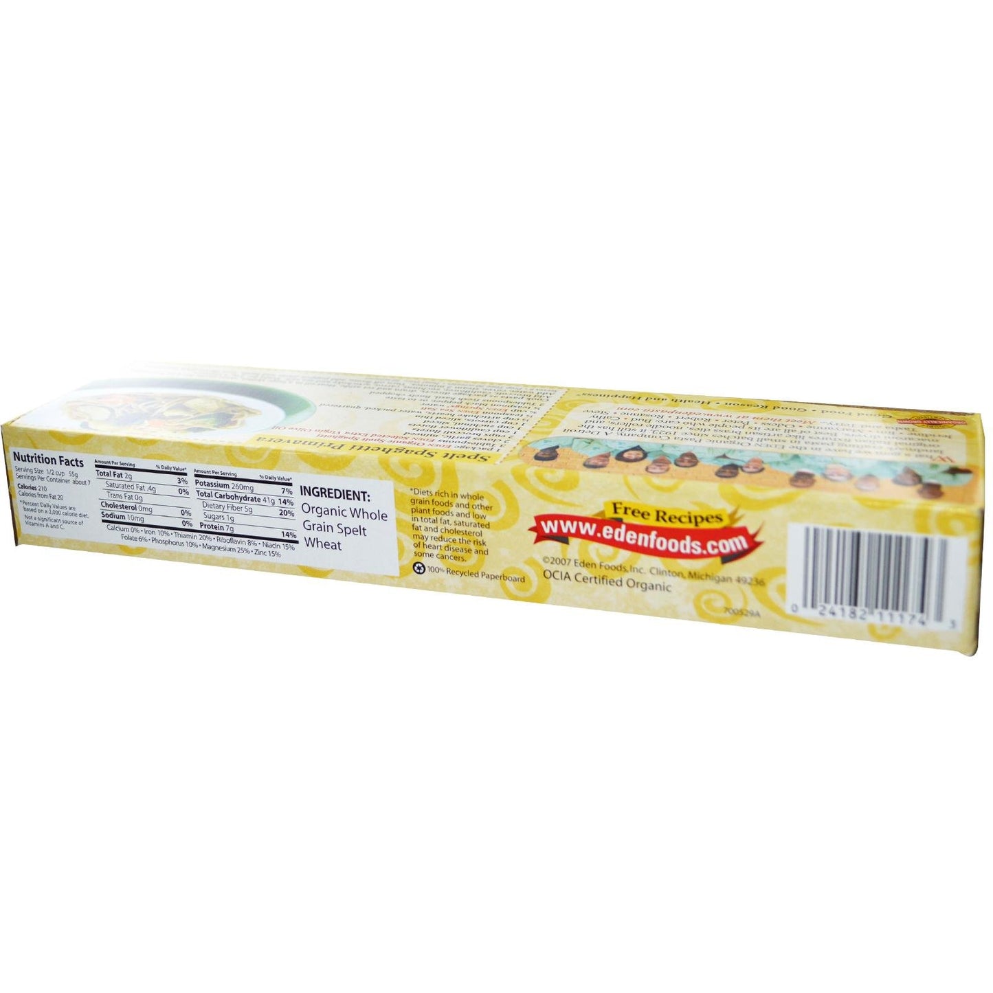 Eden Organic Spelt Spaghetti, 14 oz, 100% Whole Grain, Non-GMO