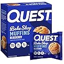 Quest Nutrition Blueberry Muffin, 10g Protein, 3g Net Carb, 2g Sugar, Protein Snack, 4 Count
