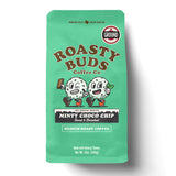 Roasty Buds Minty Choco Chip Ground Coffee | Medium Roast, Natural Mint & Chocolate Flavors (12 oz) | Gluten-Free, Non-GMO (12 Ounce, Minty Choco Chip