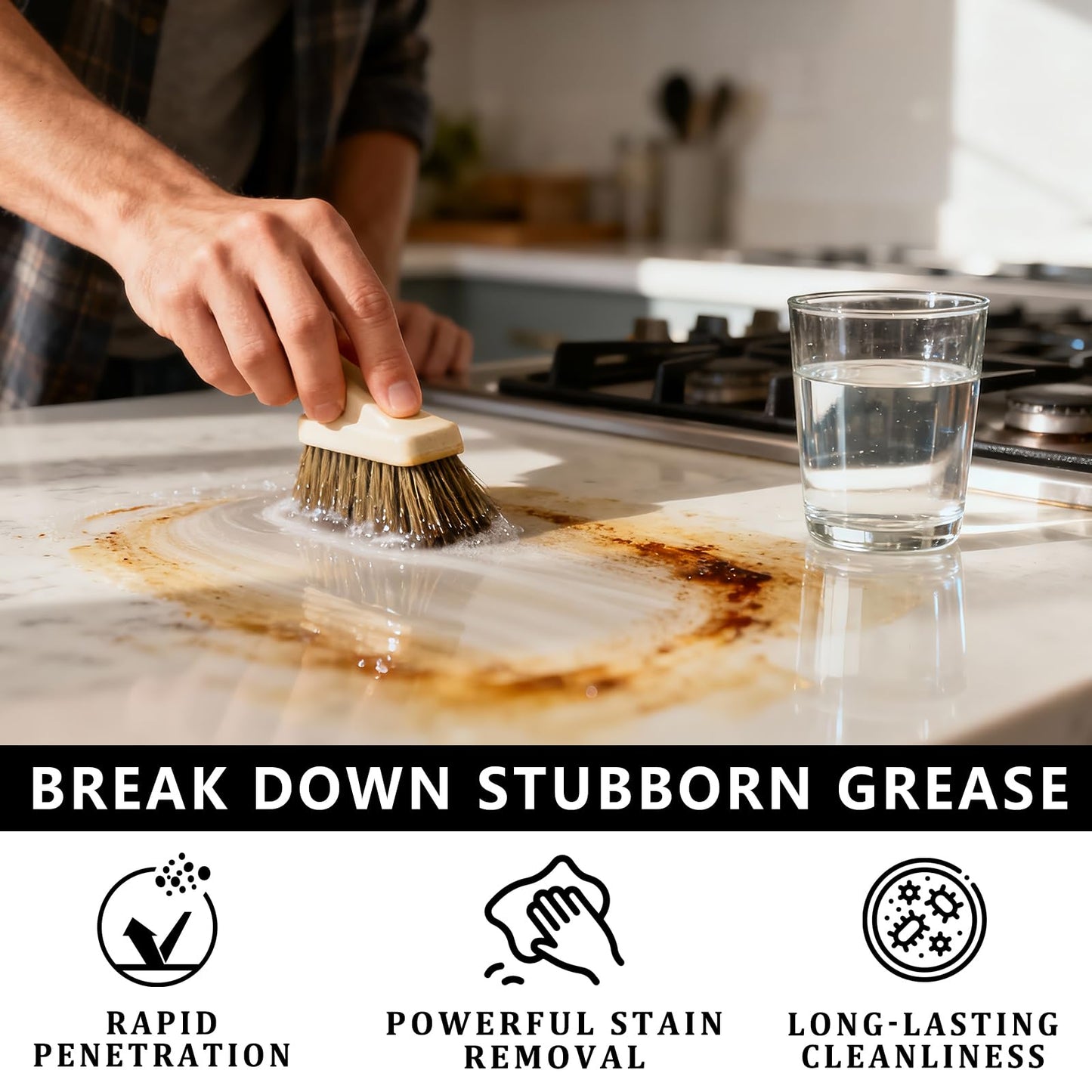 xixisusu Strength Trisodium Phosphate-Based Cleaner & Degreaser | Heavy-Duty Formula for Pre-Paint Cleaning, Walls, Floors & Decks | Cuts Grease, Soot