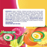 MENTOS SUGAR-FREE CHEWING GUM, RED FRUIT LIME, 50 PIECE BOTTLE