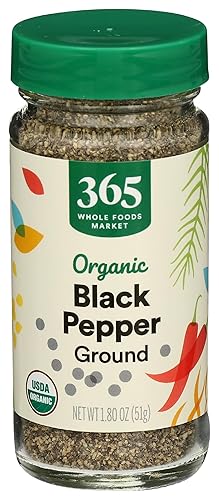 365 Everyday Value, Organic Black Pepper Ground, 1.8 oz