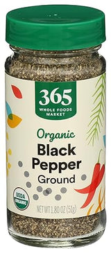365 Everyday Value, Organic Black Pepper Ground, 1.8 oz