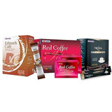EDMARK Red Yeast Coffees, Cafe Coffee Pods, Cafe Troika Coffee for Men - Sugar-free Variety Pack (Pack of 3)