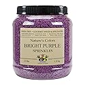 Bright Purple Sprinkles, Shimmery Sugar Sprinkles for Baking and Decorating, 2.9 Lb Canister (Pack of 1)