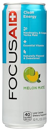 FOCUSAID Energy Blend | Nootropics Drink for Brain Fuel | Alpha-GPC, GABA, B-Complex, Yerba Mate, Green Tea | 100% Clean |100mg Natural Caffeine |