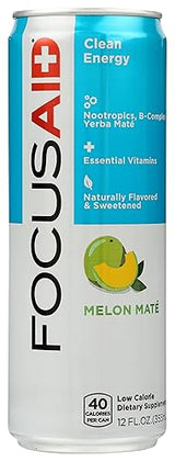 FOCUSAID Energy Blend | Nootropics Drink for Brain Fuel | Alpha-GPC, GABA, B-Complex, Yerba Mate, Green Tea | 100% Clean |100mg Natural Caffeine |