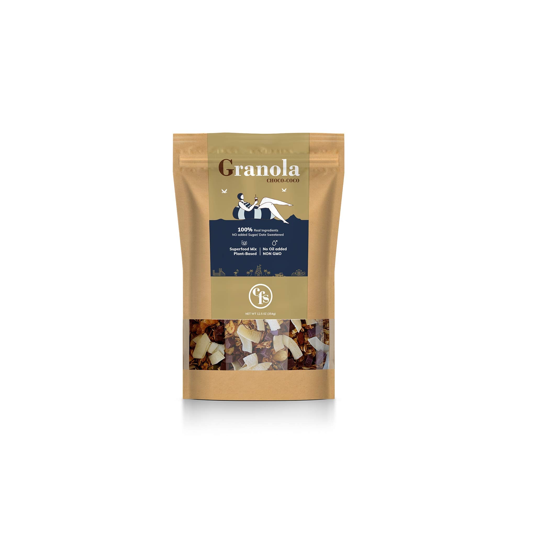 CFS GRANOLA, GLUTEN FREE PLANT-BASED, NON GMO 12 OZ (CHOCO COCO)