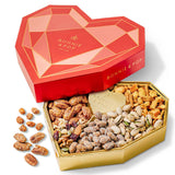 Gift Basket, Heart Box with Gourmet Nuts Assortment, Premium Mixed Nuts Variety Pack for Wife, Girlfriend, Mom, Women, Girl, Spouse- Bonnie and Pop