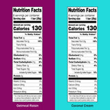 Oatmeal Raisin and Coconut Cream Pie Granola Bars - 16 Bars - Chewy Breakfast and Snack Cereal Bars Pantry Combo Pack - Zero Cholesterol