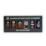 Bearded Butchers Sugar Free Hot & Mild 6-Pack Seasoning Bundle - Original, Bold, Hot, Chipotle, Butter & Cajun Blends - Gluten-Free, No MSG, No Sugar