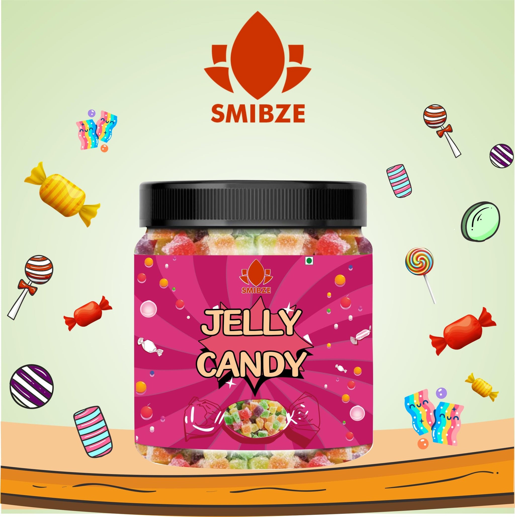 SMIBZE Natural Jelly Candy 100 GM (Pack of 1) SMIBZE