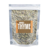Essential Spice Whole Thyme - Earthy, Minty & Herbaceous Flavor - Dried Thyme Leaves for Roasting, Stews, Soups & Mediterranean Cooking (6 Ounces)