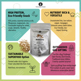Thailand Unique Mealworms - 10 Gram Bag of Dehydrated Edible Insects for Humans, Nutritious Bugs Superfood Weird Unusual Snack Gift