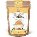 SPICY ORGANIC Fenugreek Powder - 8 OZ - USDA Certified Organic - Freshly Ground Indian Fenugreek Seeds for Hair, Tea & Robust Seasoning Spice in