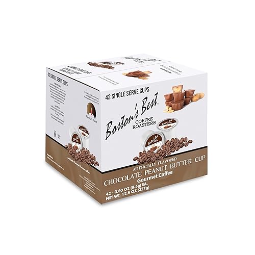 Boston’s Best - Chocolate Peanut Butter Cup Flavored Delicious Gourmet Coffee Compatible with Keurig Coffee Maker - 42 Count