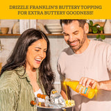 Franklin’s Gourmet Popcorn Organic Popcorn Kernels for Popping - 28oz Tub - Made in USA, Non-GMO & All-Natural - Old Fashioned Unpopped Popcorn