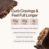 Supergut GLP-1 Boosting Prebiotic Bars, Chocolate Brownie - Gut Healthy Protein Snacks & Breakfast Bars - Keto-Friendly Meal Replacement Energy Bars