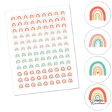 Big Dot of Happiness Hello Rainbow - Boho Baby Shower and Birthday Party Round Candy Sticker Favors - Labels Fit Chocolate Candy (1 sheet of 108)