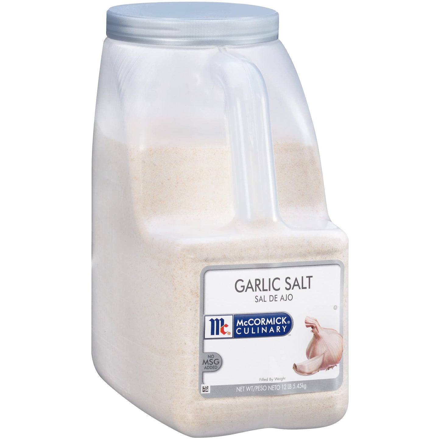 McCormick Culinary Garlic Salt, 12 lb - One 12 Pound Container of Garlic Salt Seasoning, Ideal for Soups, Breads, Vegetables, Meats and More