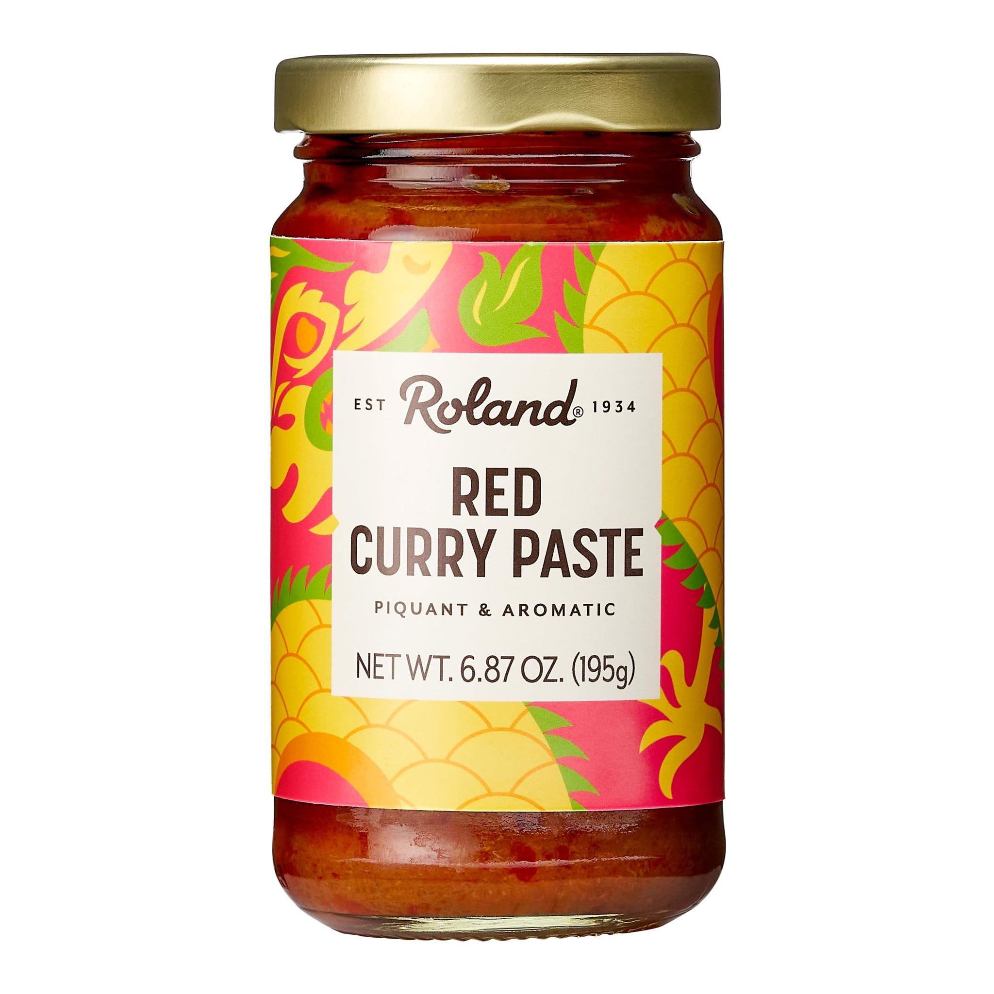Roland Foods Red Curry Paste, No MSG, Specialty Imported Food, 6.8-Ounce Jar