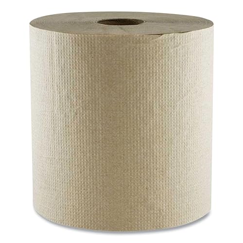 Boardwalk Hard Wound Towel, 1 Ply, 8" x 700 ft, Kraft, 6/Carton