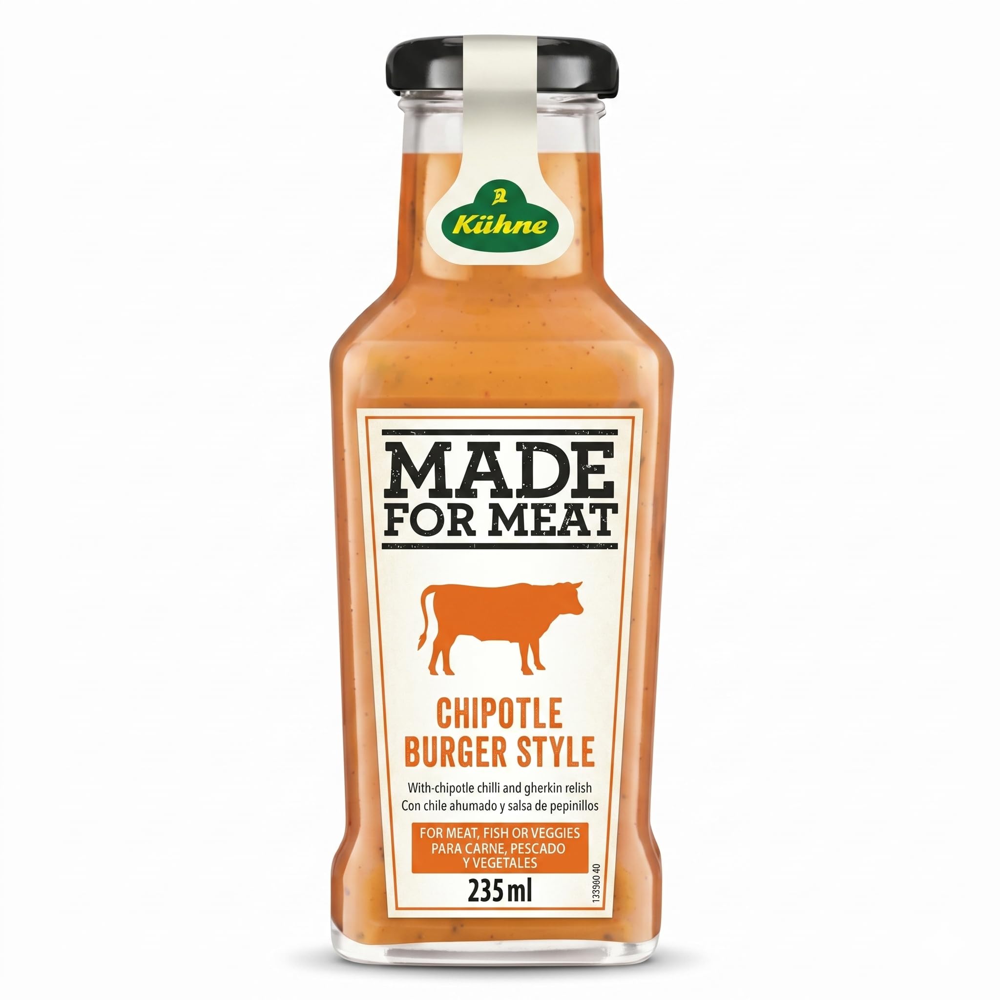 Kuhne Chipotle Burger Sauce, Spicy-Tangy Chipotle Mayo, Fry Sauce for Burgers, Sandwiches and Fries, 7.94 oz Bottle
