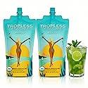 TROPLESS Healthy Mojito Mix, No Sugar Added, Plant-Based Sweeteners, 5 Organic Ingredients, Powered with Hydrating Coconut Water and Electrolytes