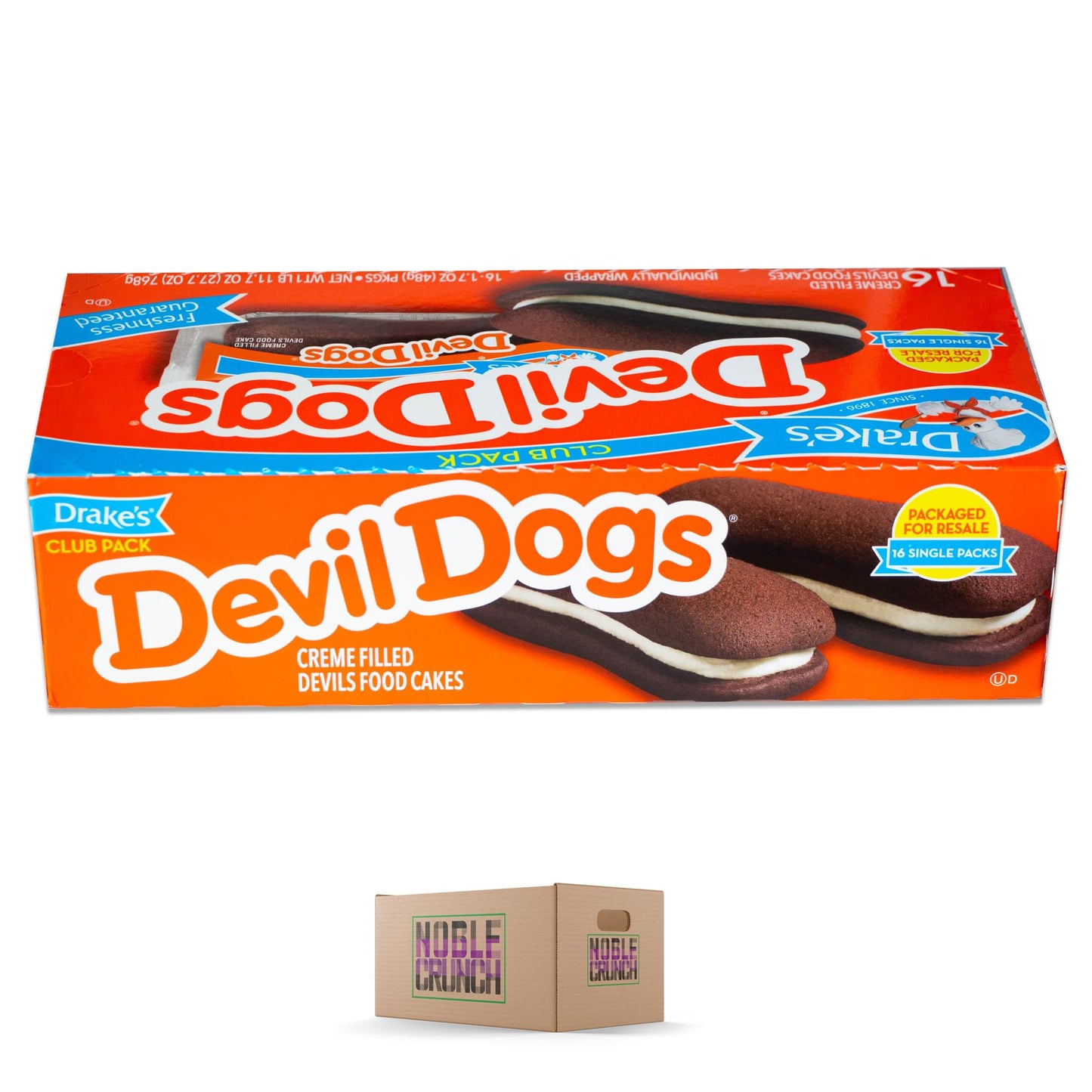 Devil Dogs (2 packs, 16CT) - Club Pack - Sweet and Salty Kettle Corn (1, 5.5oz bag) - 3 Items Total