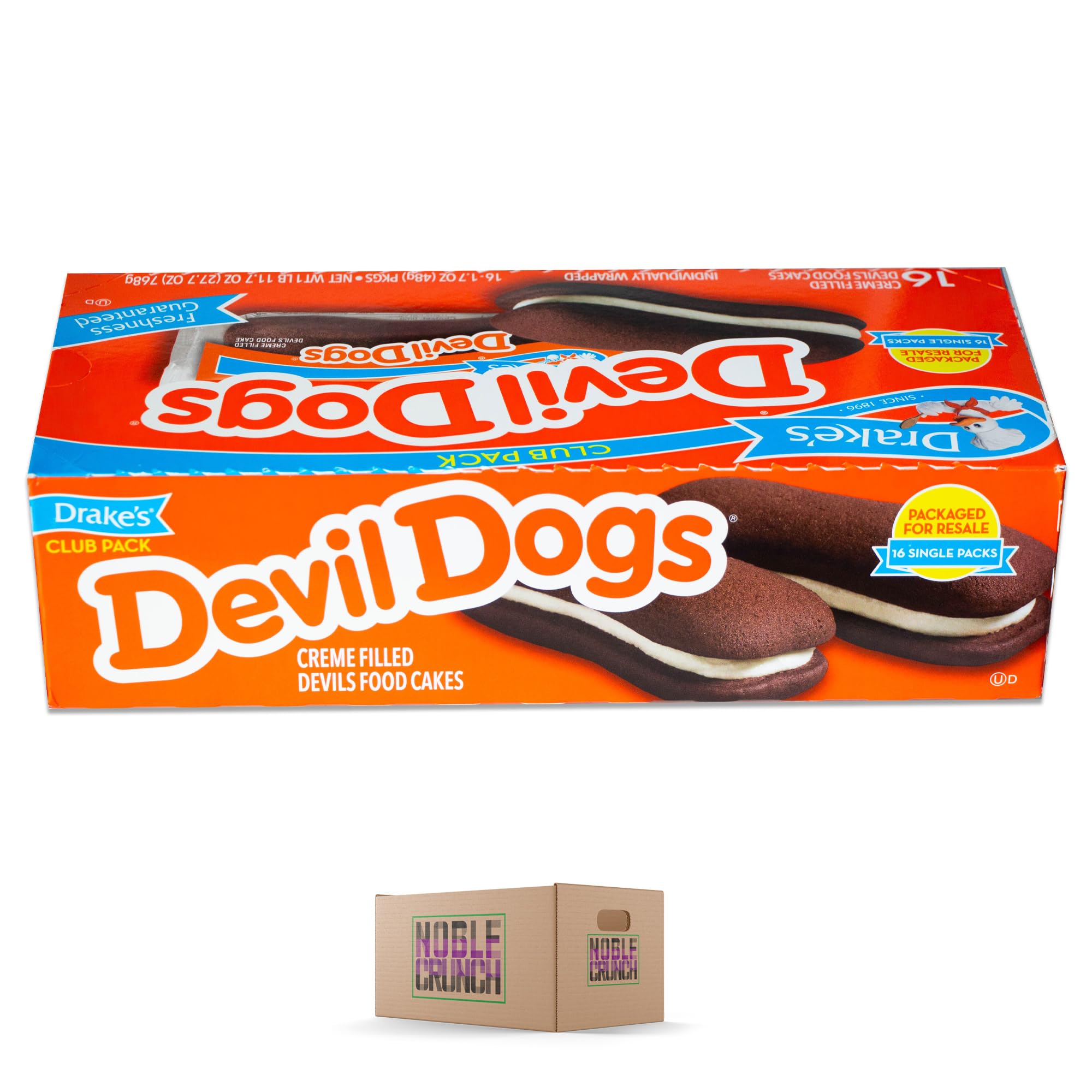 Devil Dogs (2 packs, 16CT) - Club Pack - Sweet and Salty Kettle Corn (1, 5.5oz bag) - 3 Items Total