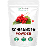 Beleon Goods For Life Schisandra Powder 8 oz - Direct Crushed Whole Berry, Supports Vitality & Daily Wellness