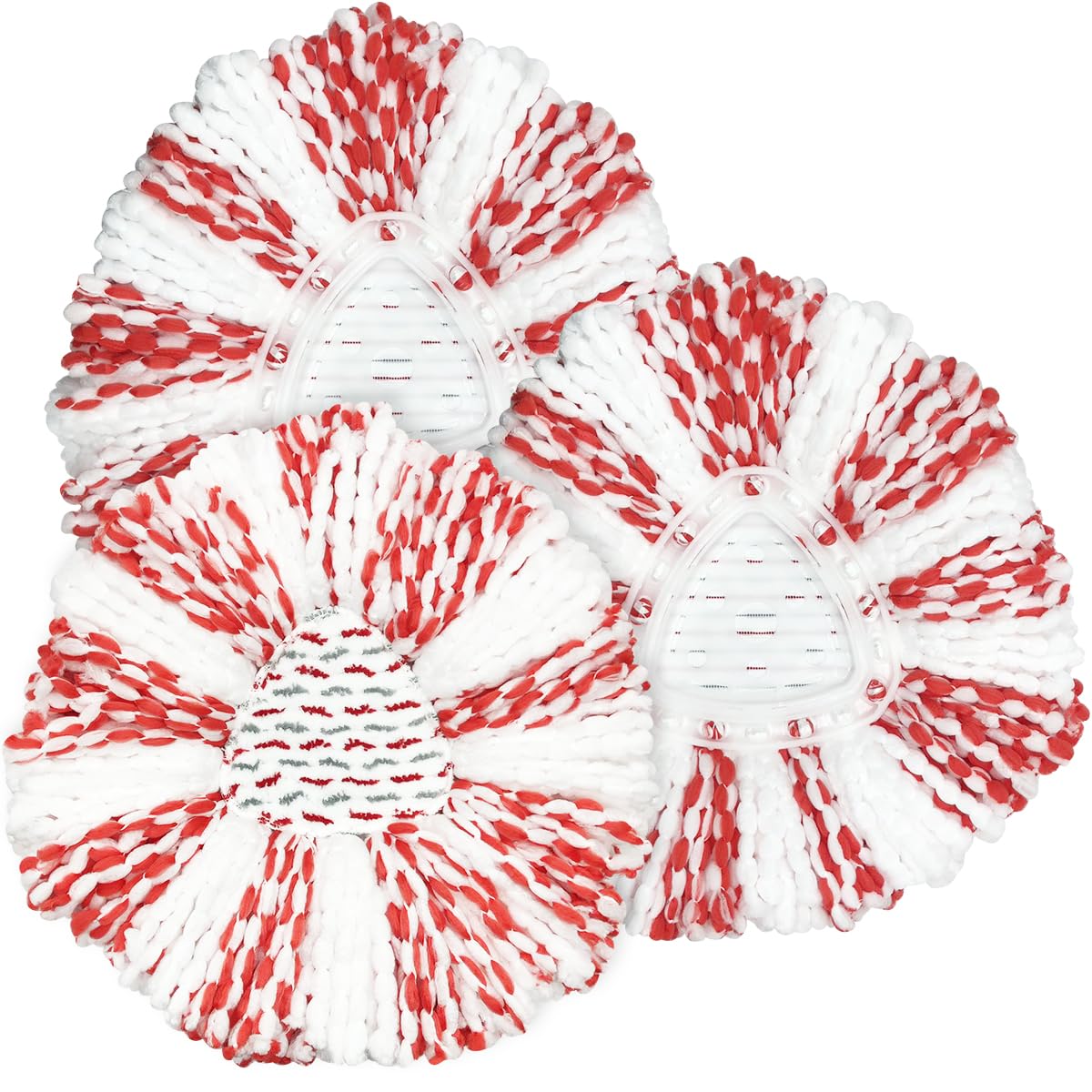 3 Pack Mop Heads Replacement for O-Ceda Easy Wring Spin Mop, Microfiber Spin Mop Refills, Deep Cleaning Mop Head Replacement