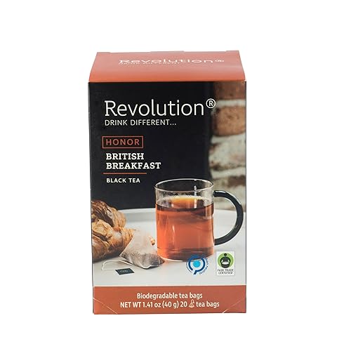 REVOLUTION TEA® English Breakfast Tea [THE ORIGINAL] - British Breakfast - Premium Full Leaf Tea - Biodegradable Infuser Tea Bags - Black Tea - 20