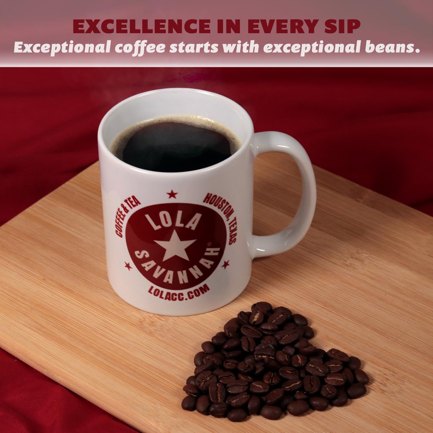 Lola Savannah Texas Pecan Whole Bean Coffee - Gourmet Arabica Beans Caffeinated, 5lb