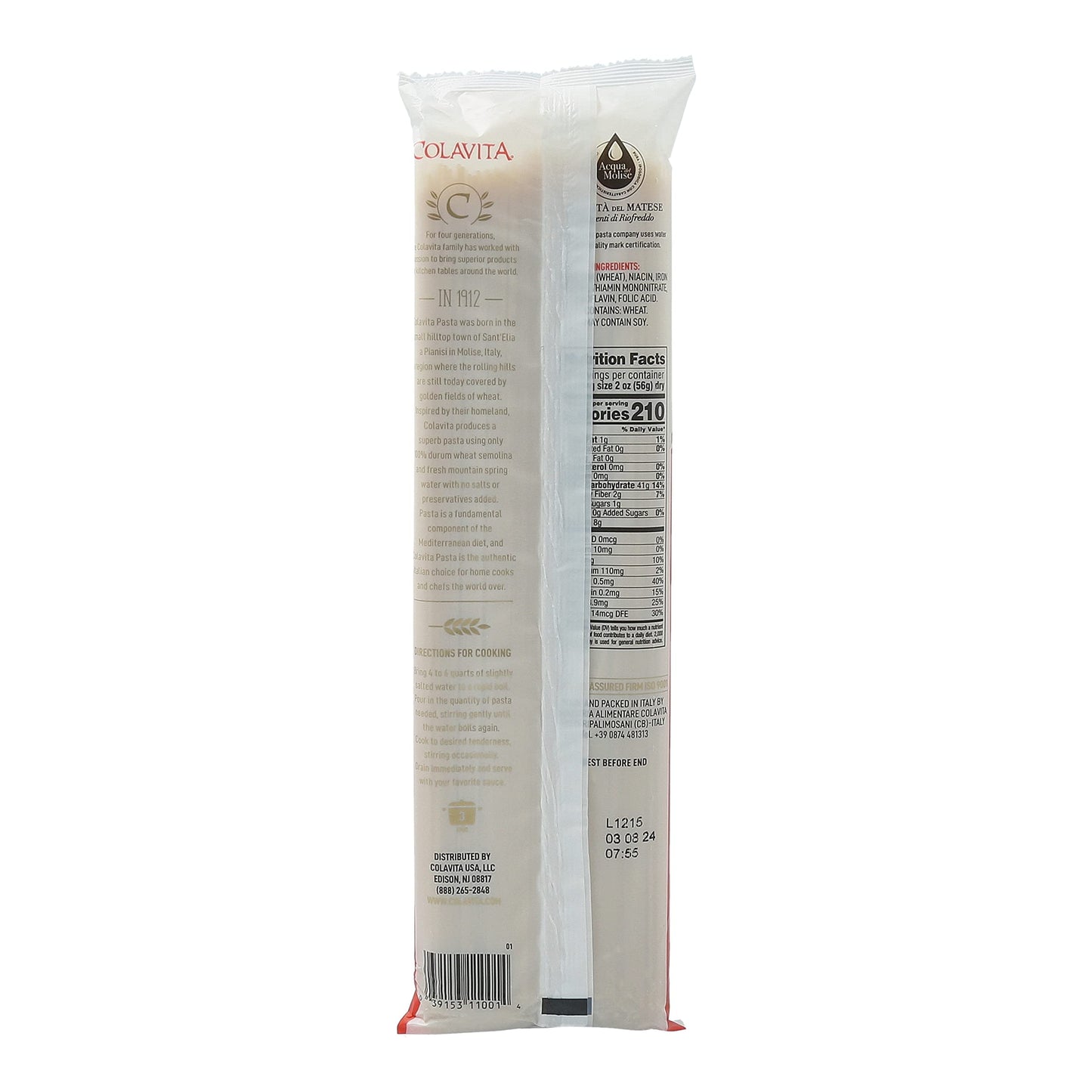 Colavita Pasta - Capellini (Angel Hair), 1 Pound - Pack of 20