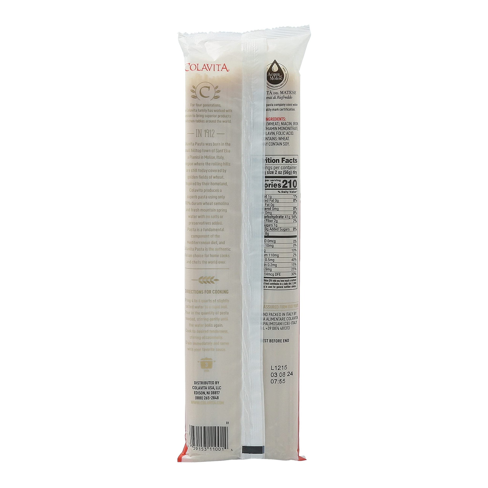 Colavita Pasta - Capellini (Angel Hair), 1 Pound - Pack of 20