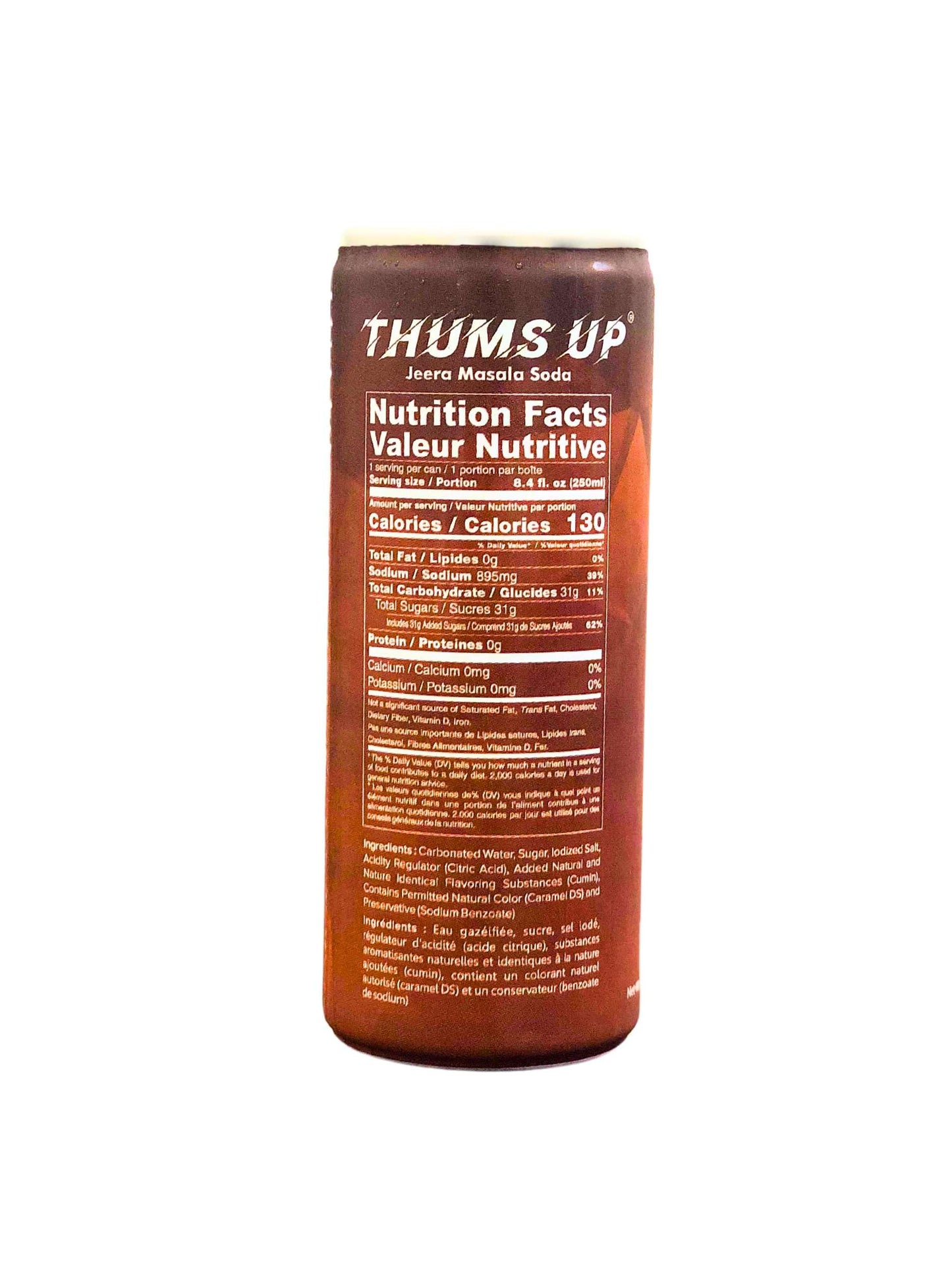 Thums UP Jeera Masala Soda/Cumin Condiment Soda 250ml/ 8.4 Fl.Oz Each (PACK OF 6)