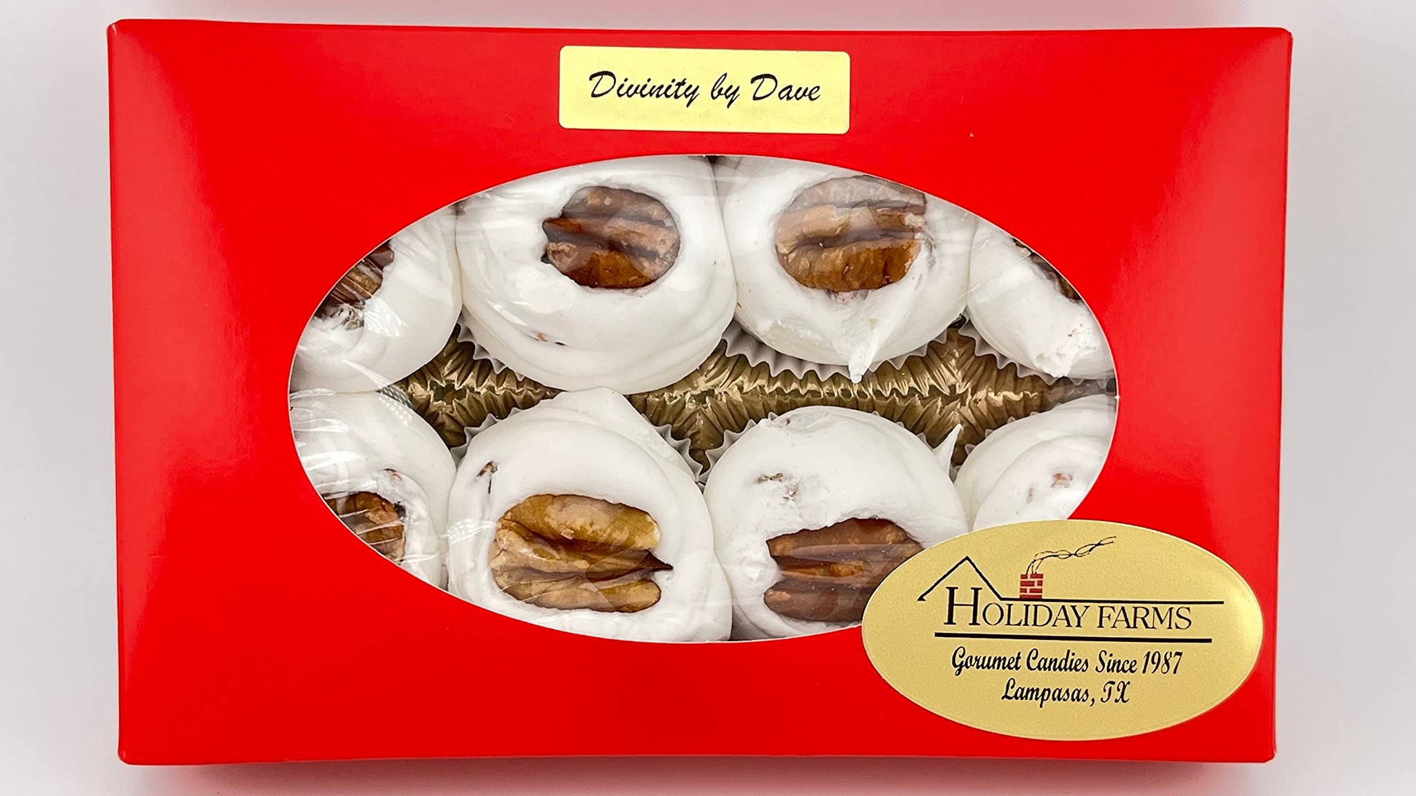 8 Piece Divinity Gift Box (With Pecans) Old Fashioned Divinity, Just Like Home Made