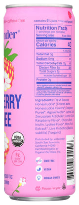 Wild Wonder Organic Raspberry Lychee Sparkling Probiotic Drink, 12 FZ