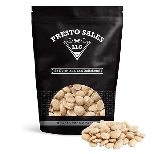 Presto Sales Almonds, Marcona Spanish Roasted Salted Whole 16 oz. | Queen of Almonds, Vegan, great for all ages | Moister, Softer, Rounder, Shorter