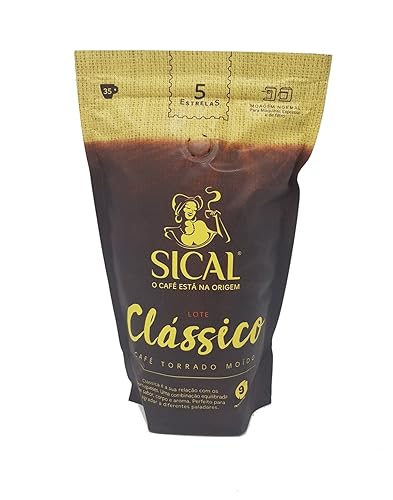 Sical Portuguese Clasico Normal Ground Coffee Cafe 5 Estrelas 250g, 3 Pack