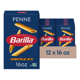 Barilla Penne Pasta, 16 oz. Box (Pack of 12) - Non-GMO Barilla Penne Pasta, 16 oz. Box (Pack of 12) - Non-GMO Pasta Made with Durum Wheat Semolina