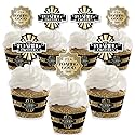 Big Dot of Happiness Roaring 20's - Cupcake Decoration - 1920s Art Deco Jazz Party Cupcake Wrappers and Treat Picks Kit - Set of 24