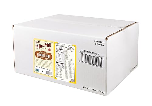 Bob's Red Mill Blanched Almond Flour, Finely Sifted - 25 Pound (Pack of 1) - Non-GMO, Gluten Free, Paleo, Vegan, Keto Friendly